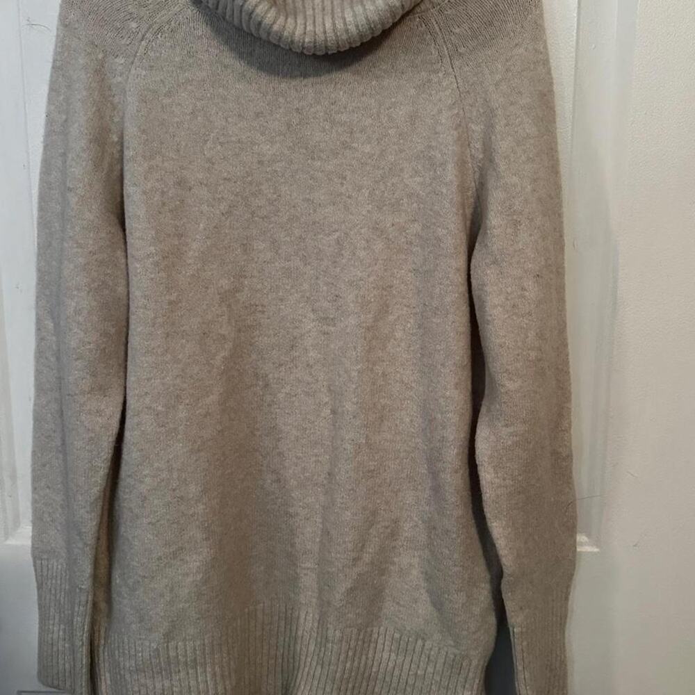 Goodthreads Cowl Neck Sweater Women's Small Beige Wool Blend
